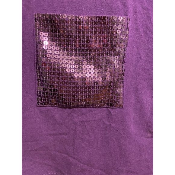 Quacker Factory purple size 2x sequin cardigan 20w/22w QVC - Picture 4 of 4